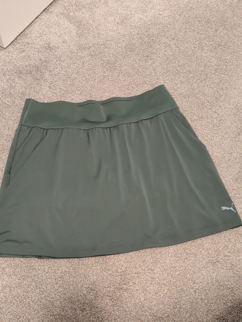 Puma Dark Sage Green Athletic Skort